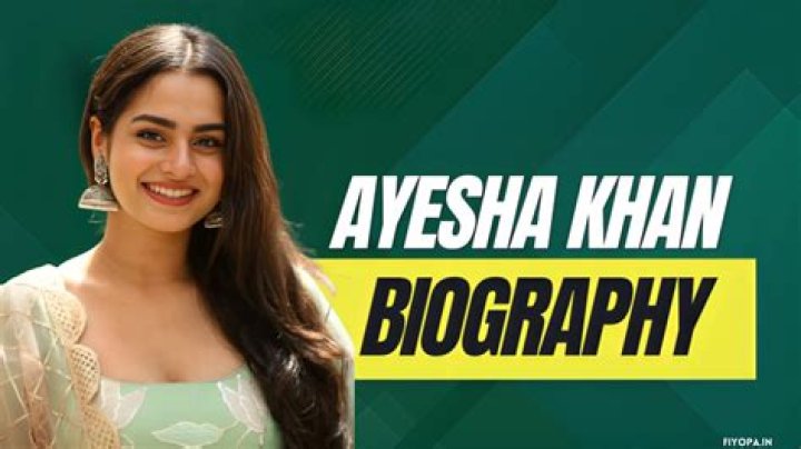 Aysha Khan: The Rising Star Of Pakistani Entertainment