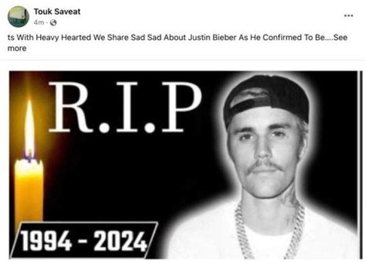 Fact Check: Justin Bieber's Death Hoax Debunked